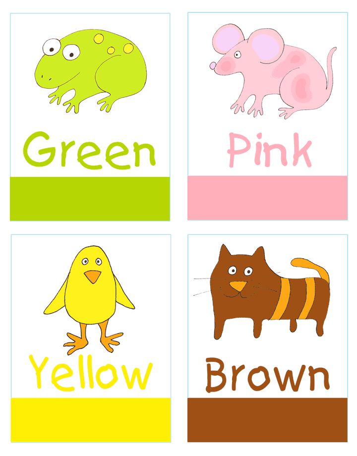 цвета на английском для детей